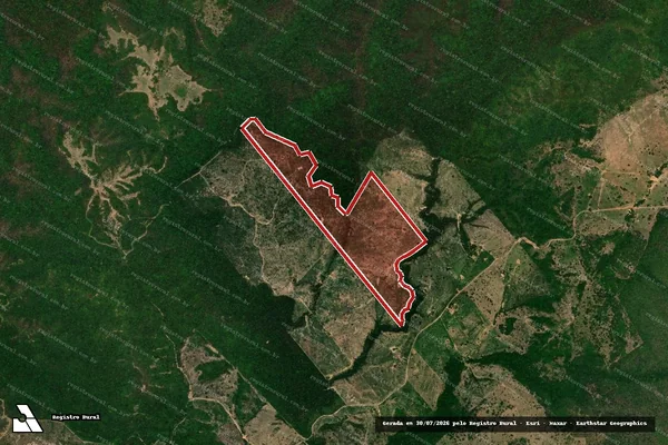 Imagem de satélite de Infração da Flora em Porto Esperidião - MT