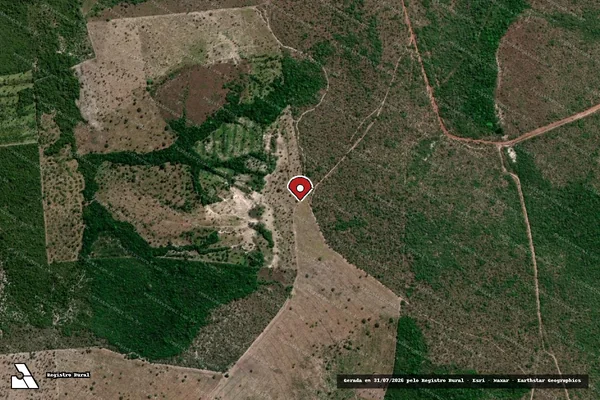 Imagem de satélite — Embargo IBAMA — Infração da Flora — Araguatins/TO