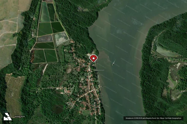 Imagem de satélite — Embargo IBAMA — Infração Ambiental - Santa Rita/PB