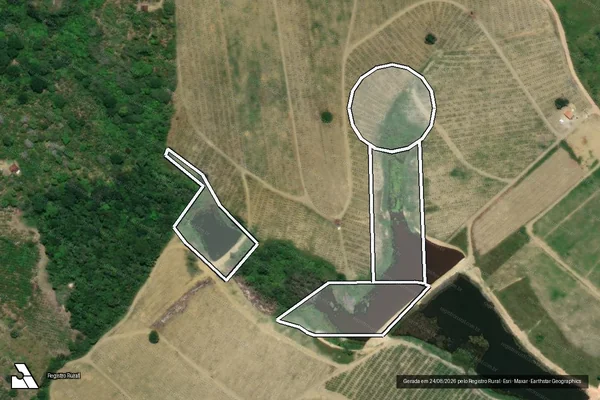 Imagem de satélite de Infração da Flora em Presidente Tancredo Neves - BA