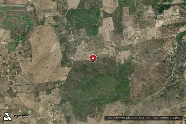 Imagem de satélite — Embargo IBAMA — Infração da Flora — Terezinha/PE