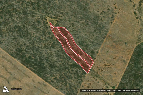 Imagem de satélite — Embargo IBAMA — Infração da Flora — Canapi/AL