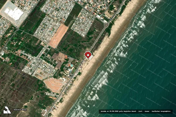 Imagem de satélite — Embargo IBAMA — Infração Ambiental - Aracaju/SE