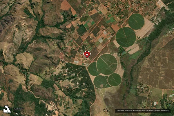 Imagem de satélite — Embargo Ambiental - Padre Bernardo/GO