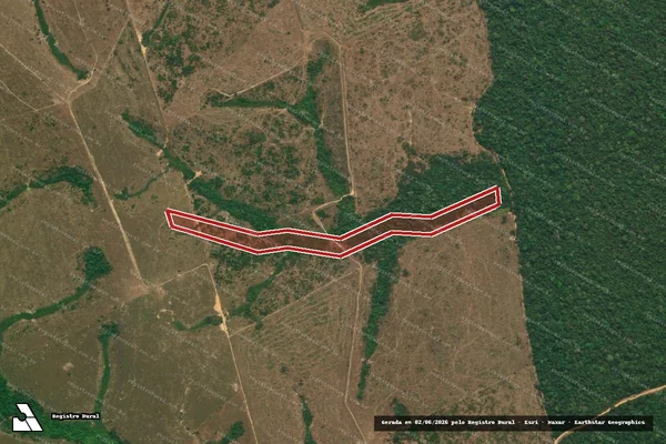 Imagem de satélite de Infração Ambiental em Novo Progresso - PA
