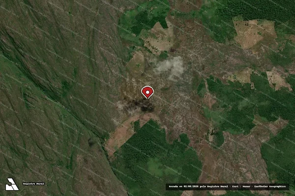 Imagem de satélite — Embargo IBAMA — Infração da Flora — Itaeté/BA