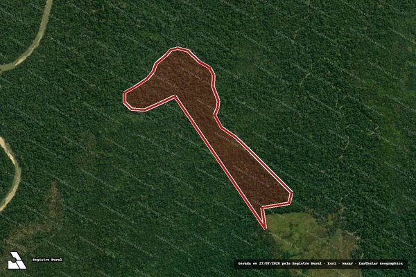 Imagem de satélite de Infração Ambiental em Lábrea - AM