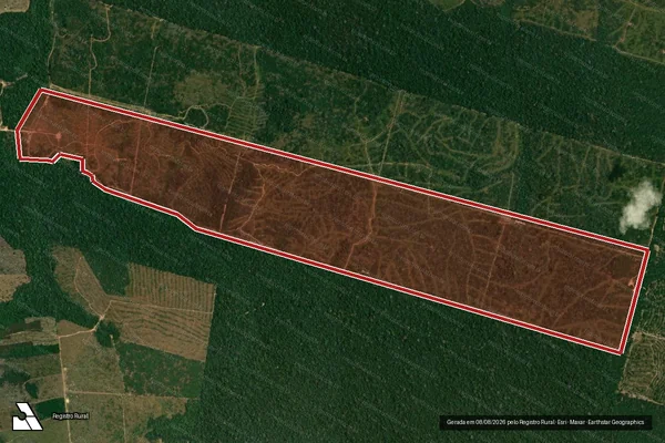 Imagem de satélite de Infração Ambiental em Machadinho D'Oeste - RO