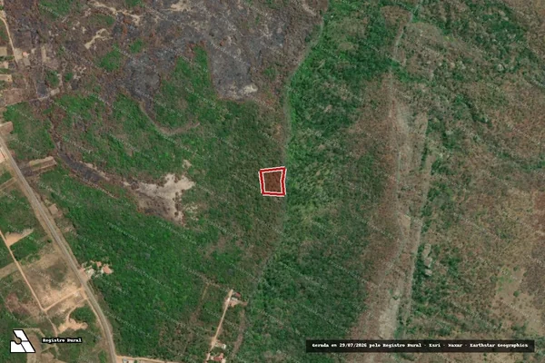 Imagem de satélite de Infração Ambiental em Ipueiras - CE