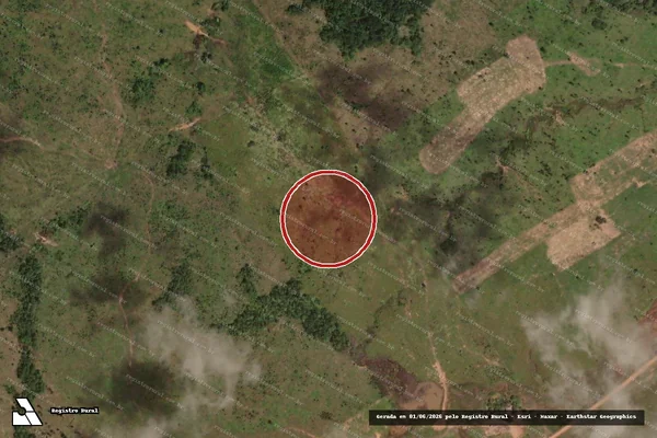 Imagem de satélite de Infração Ambiental em Colniza - MT