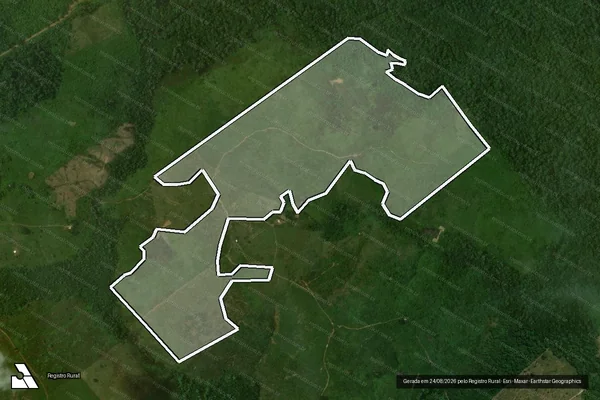 Imagem de satélite de Infração da Flora em Pacajá - PA