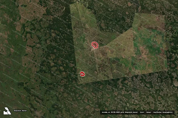 Imagem de satélite de Infração da Flora em Aquidauana - MS