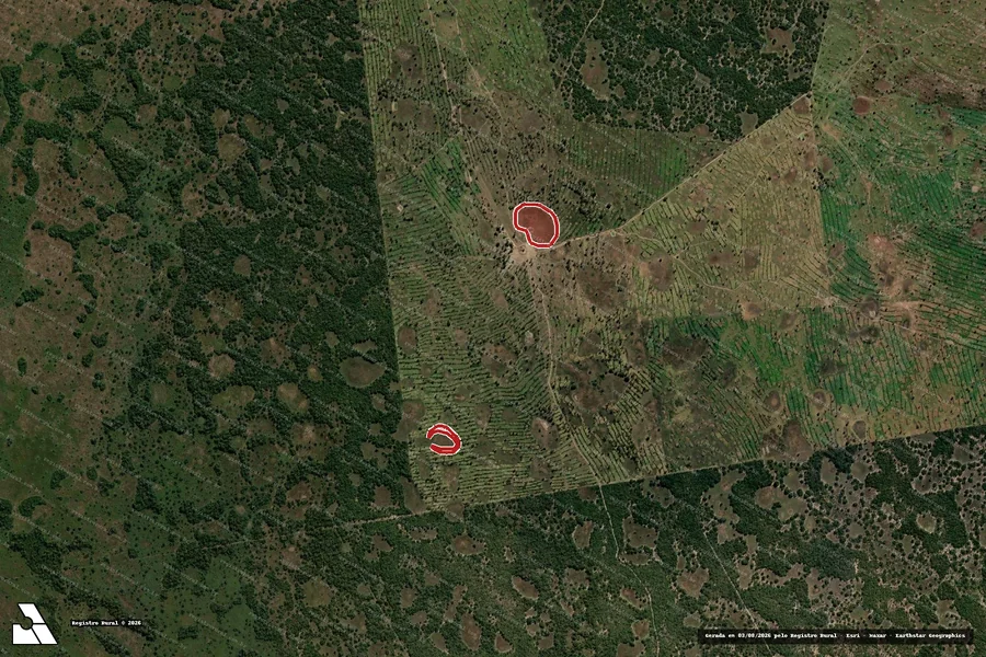 Imagem aérea do item A