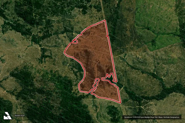 Imagem de satélite de Infração da Flora em Nova Monte Verde - MT