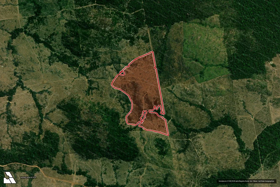 Imagem aérea do item A
