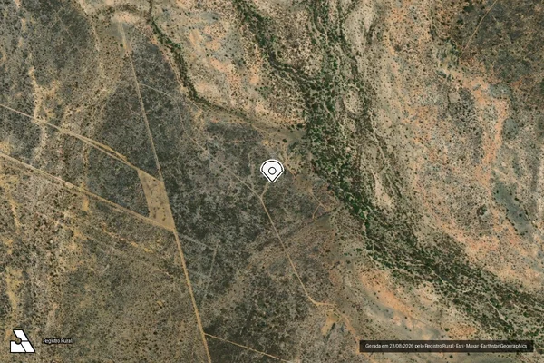Imagem de satélite — Embargo IBAMA — Infração Ambiental - Juazeiro/BA