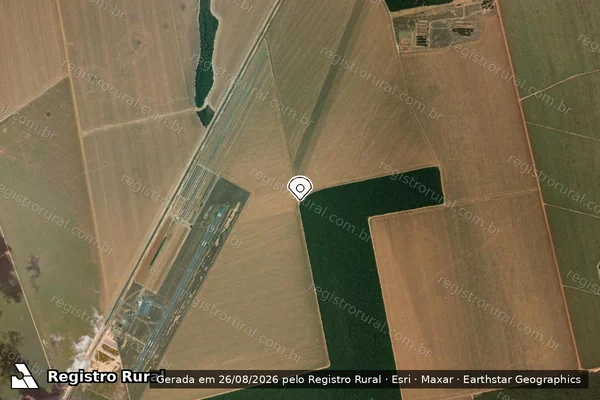Imagem de satélite — Embargo IBAMA — Infração da Flora - Sorriso/MT