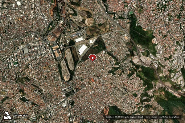 Imagem de satélite — Embargo Ambiental - Belo Horizonte/MG