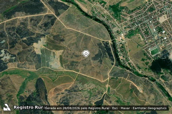 Imagem de satélite — Embargo IBAMA — Infração Ambiental - Murici/AL