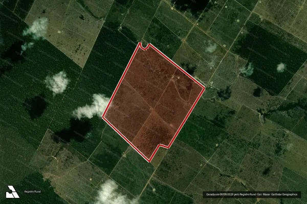 Imagem de satélite de Infração da Flora em Porto Velho - RO