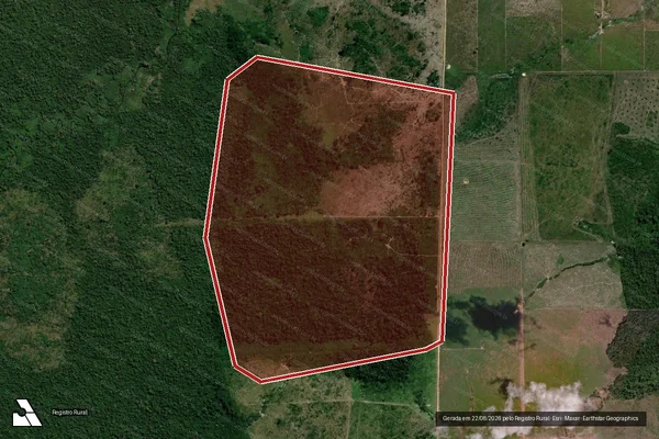 Imagem de satélite de Infração da Flora em Altamira - PA