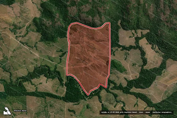 Imagem de satélite de Infração da Flora em Juruena - MT