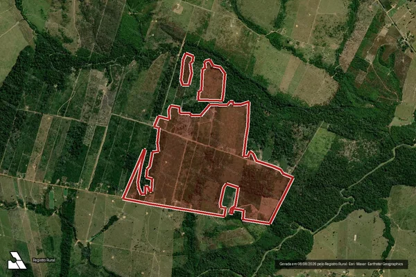 Imagem de satélite de Infração da Flora em Machadinho D'Oeste - RO