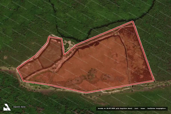 Imagem de satélite — Embargo IBAMA — Infração de Administração Ambiental(Não Classificada-Móvel) - Brejo Grande/SE