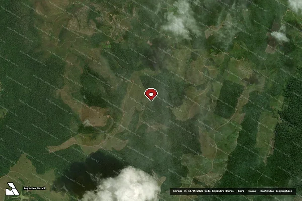 Imagem de satélite — Embargo IBAMA — Infração da Flora - Santa Luzia/BA