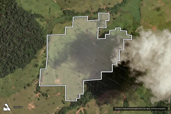 Imagem de satélite de Desmatamento em Epitaciolândia - AC