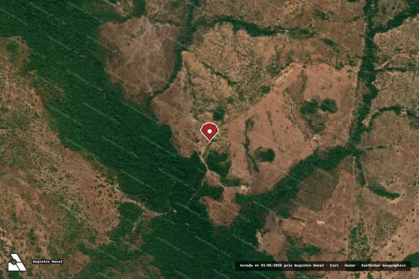 Imagem de satélite — Embargo Ambiental - Chapada de Areia/TO