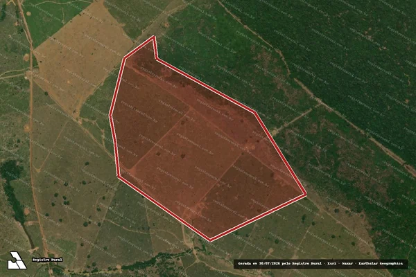 Imagem de satélite de Infração Ambiental em Lábrea - AM