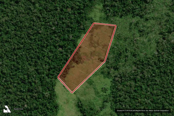 Imagem de satélite de Infração Ambiental em Boca do Acre - AM