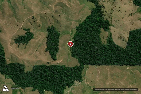 Imagem de satélite — Embargo IBAMA — Infração da Flora - Brasiléia/AC