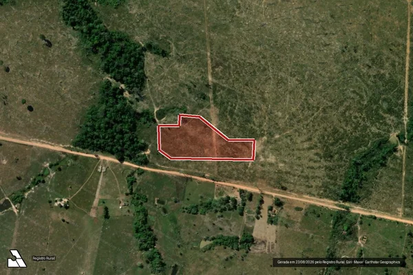 Imagem de satélite de Infração do CTF(Não Classificada-Móvel) em Castanheira - MT