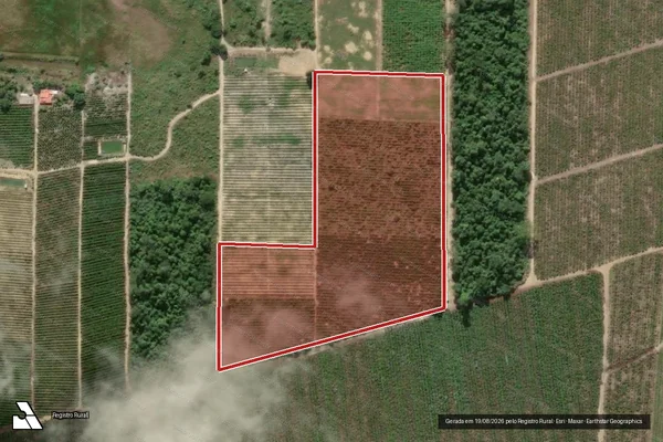 Imagem de satélite de Infração Ambiental em Vila Valério - ES