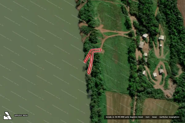 Imagem de satélite de Infração da Flora em Tiradentes do Sul - RS