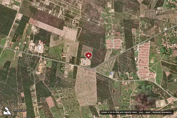 Imagem de satélite — Embargo IBAMA — Infração Ambiental — Barra/BA
