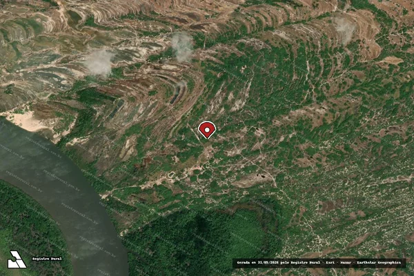 Imagem de satélite — Embargo IBAMA — Infração Ambiental — Araioses/MA