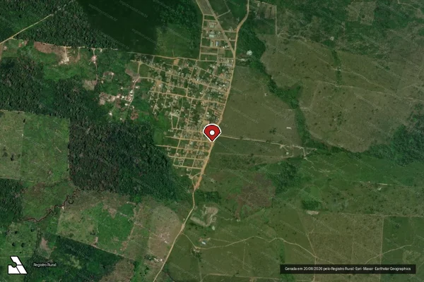 Imagem de satélite de Infração de Licenciamento(Não Classificada-Móvel) em Senador José Porfírio - PA (marcador da localização)