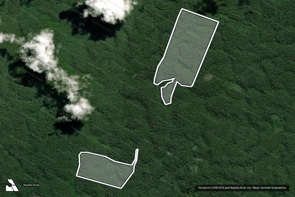 Imagem de satélite de Infração da Flora em Aveiro - PA