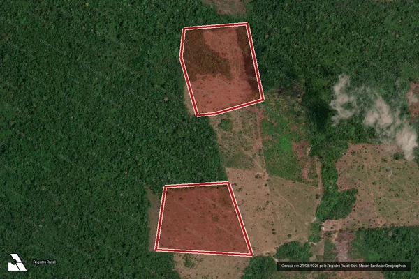 Imagem de satélite de Desmatamento em São Félix do Xingu - PA