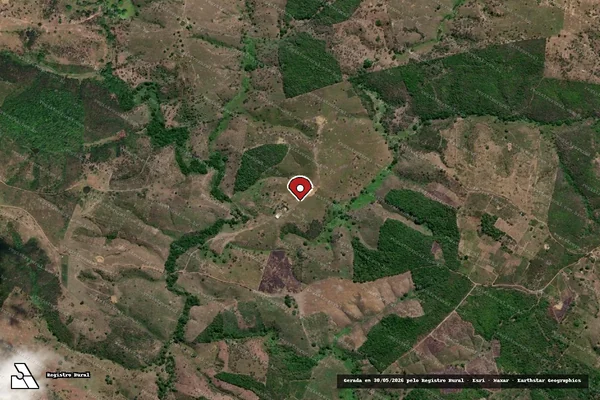 Imagem de satélite de Infração Ambiental em Aracaju - SE (marcador da localização)