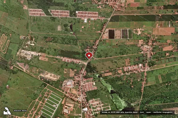 Imagem de satélite — Embargo IBAMA — Infração Ambiental — Açu/RN