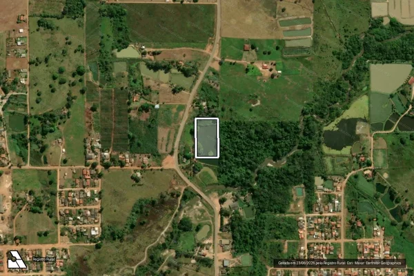 Imagem de satélite — Embargo IBAMA — Infração Ambiental - Alta Floresta D'Oeste/RO