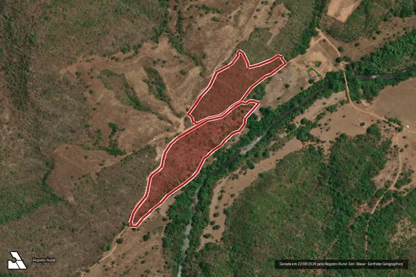 Imagem de satélite de Infração da Flora em Minaçu - GO