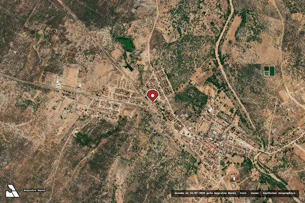 Imagem de satélite — Embargo IBAMA — Infração Ambiental — Pedro Avelino/RN