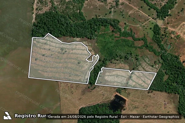 Imagem de satélite de Infração da Flora em Mutunópolis - GO