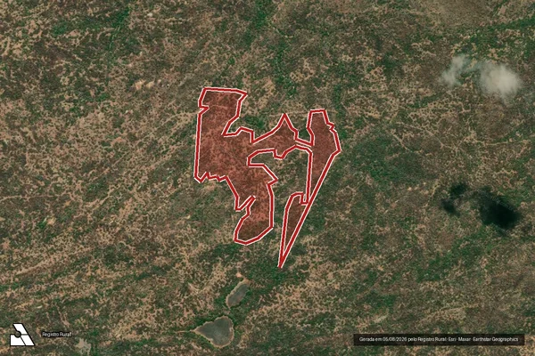 Imagem de satélite de Infração da Flora em São José de Espinharas - PB