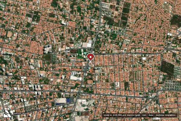 Imagem de satélite de Infração de Licenciamento(Não Classificada-Móvel) em Teresina - PI (marcador da localização)